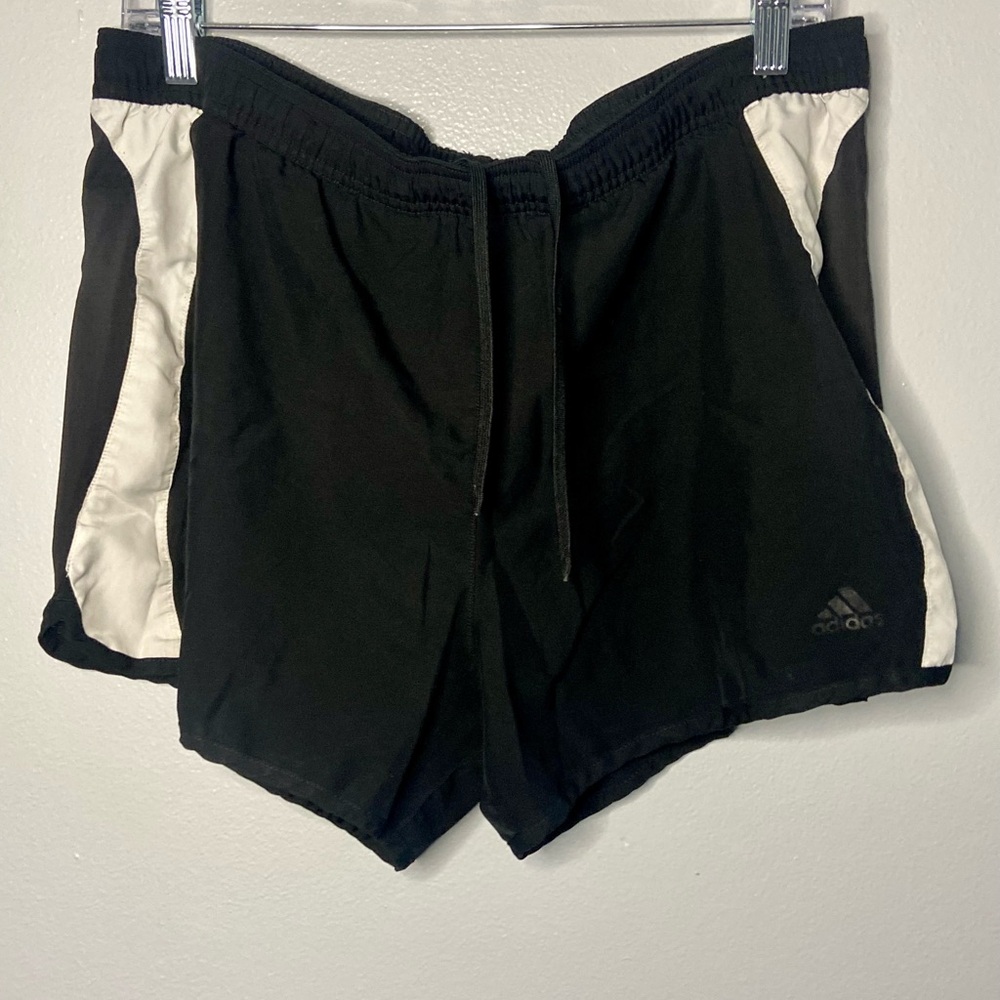 Adidas Women's Athletic Shorts in Black‎ and White